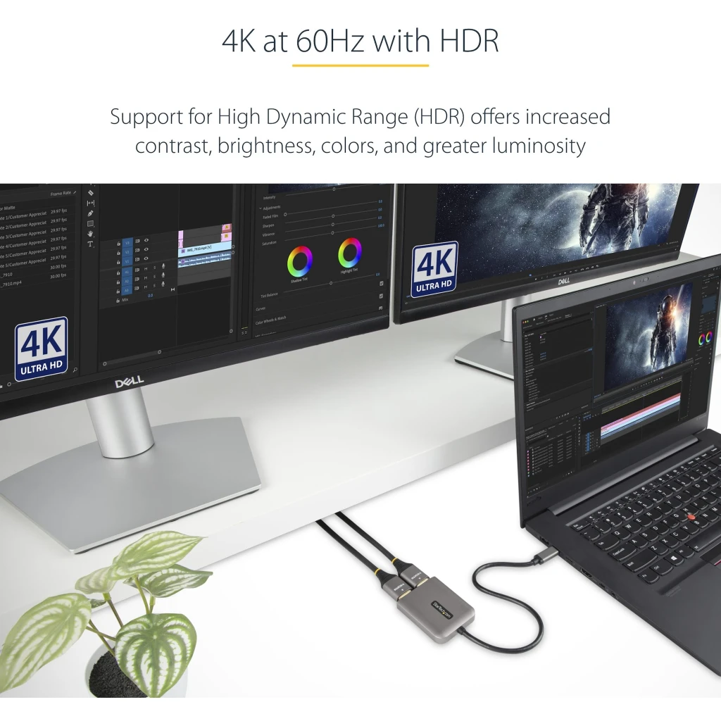 Imagen 3 de USB-C to Dual HDMI MST HUB 4K 60Hz