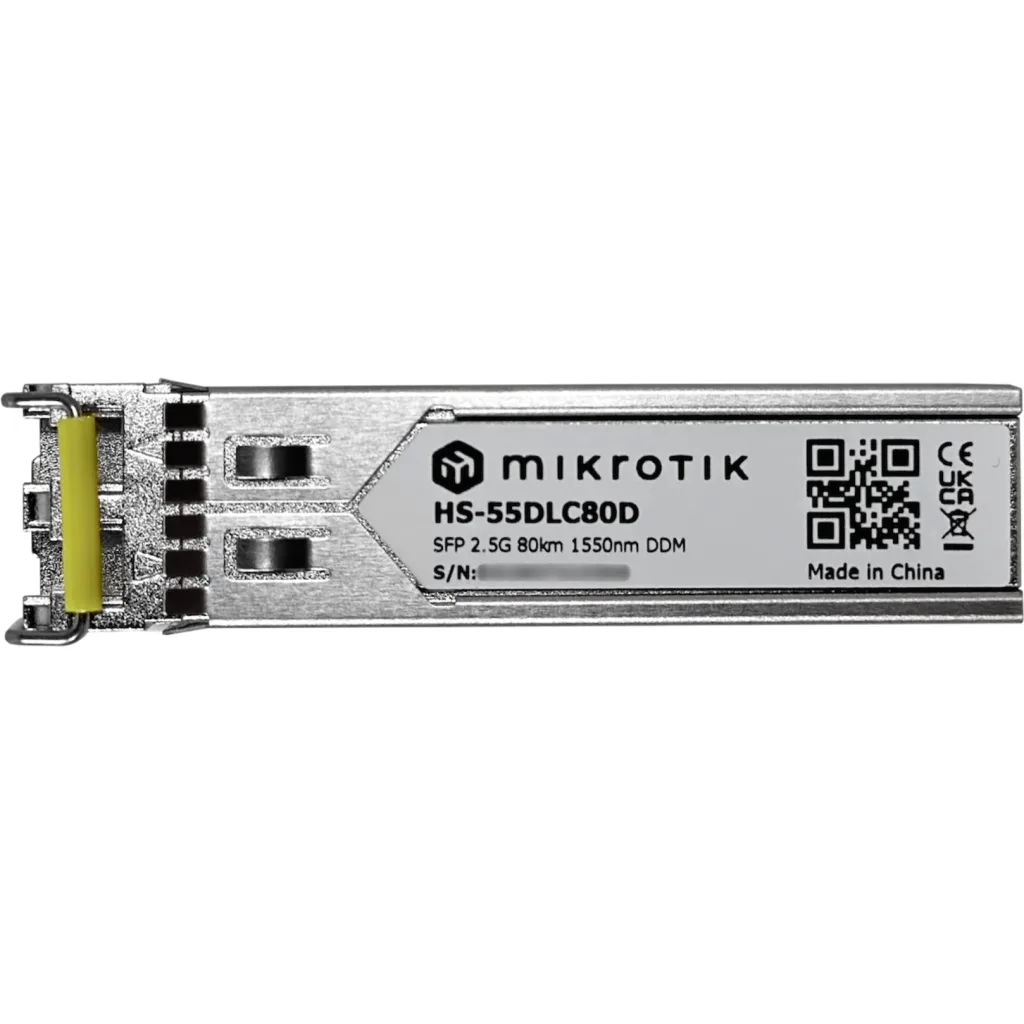 Imagen 3 de MIKROTIK 2,5G 2-LC 80km DDM SM 1550nm Modulo-SFP 2-LC LC-DX MonoModo