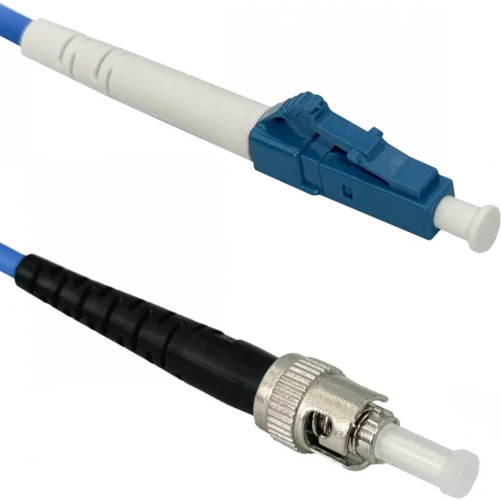 Imagen 2 de LSZH Blindado 1mt LC-FC SM Simplex Jumper Cable Fibra 3.0mm 9/125um