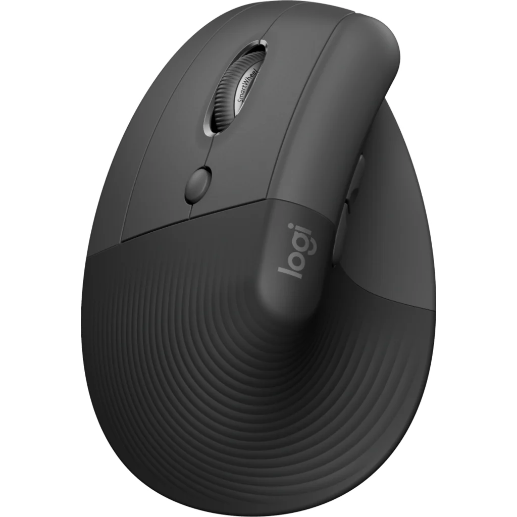 Mouse Ergonómico Inalámbrico Logitech Lift Vertical 4000DPI 6Btns BT p/Zurdo Gra