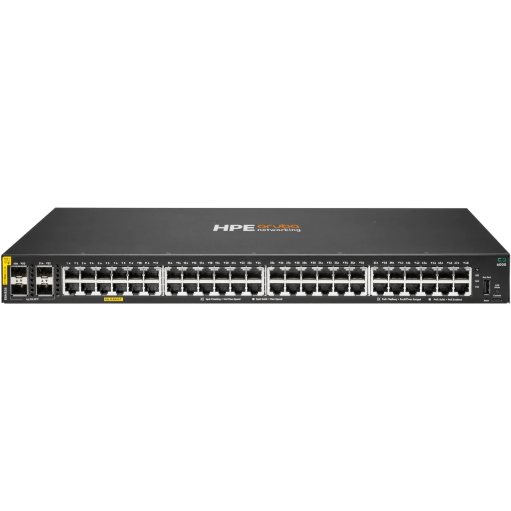 HPE ARUBA NETWORKING CX 6000 48P 10M/100