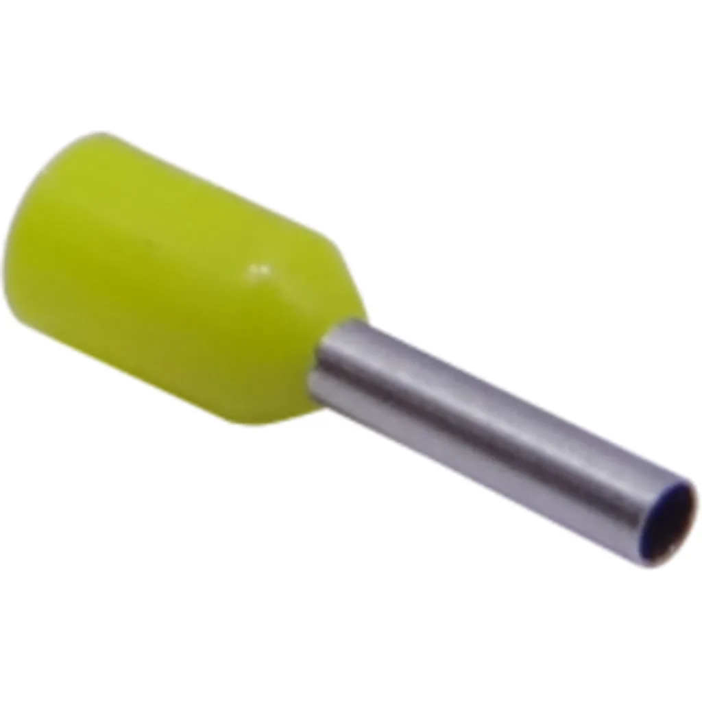 Amarillo 1,0mm2 8/15mm 100-unid AWG18 Ferrules Terminal Aislado Crimp