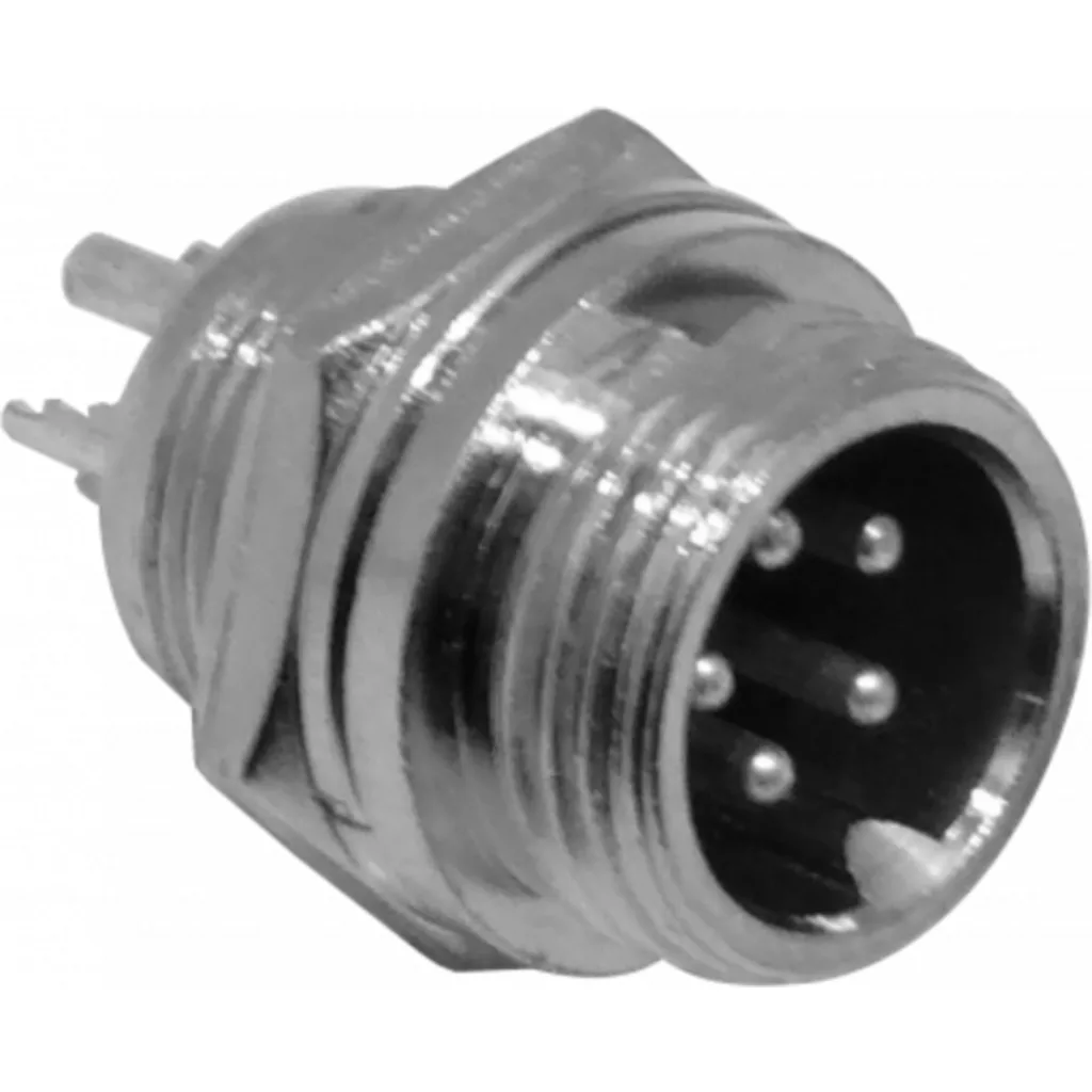 5-pin Macho Chasis Conector GX12 Soldable Aviacion