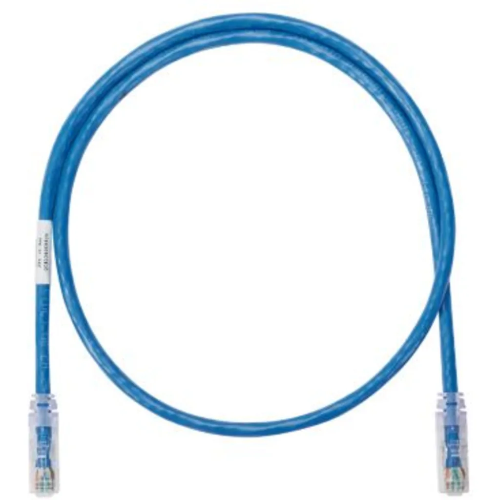 Panduit NetKey - Patch cable - RJ-45 (M) to RJ-45 (M) - 3 m - foiled unshielded twisted pair (F/UTP) - CAT 6a - IEEE 802.3af/IEEE 802.3at/IEEE 802.3bt - booted, snagless, stranded - blue