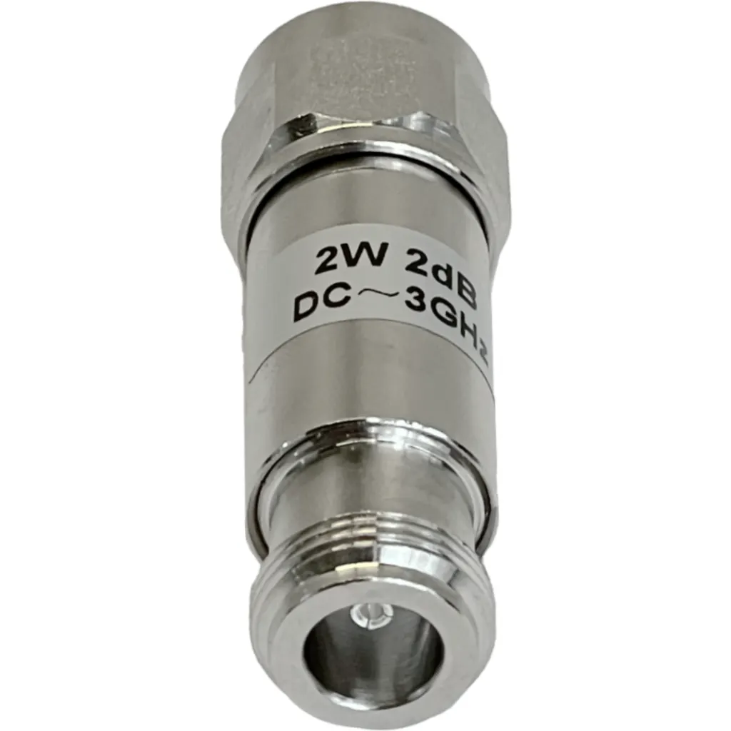 Imagen 1 de Atenuador 2dB 2W 0-3GHz N-Macho N-Hembra Copla