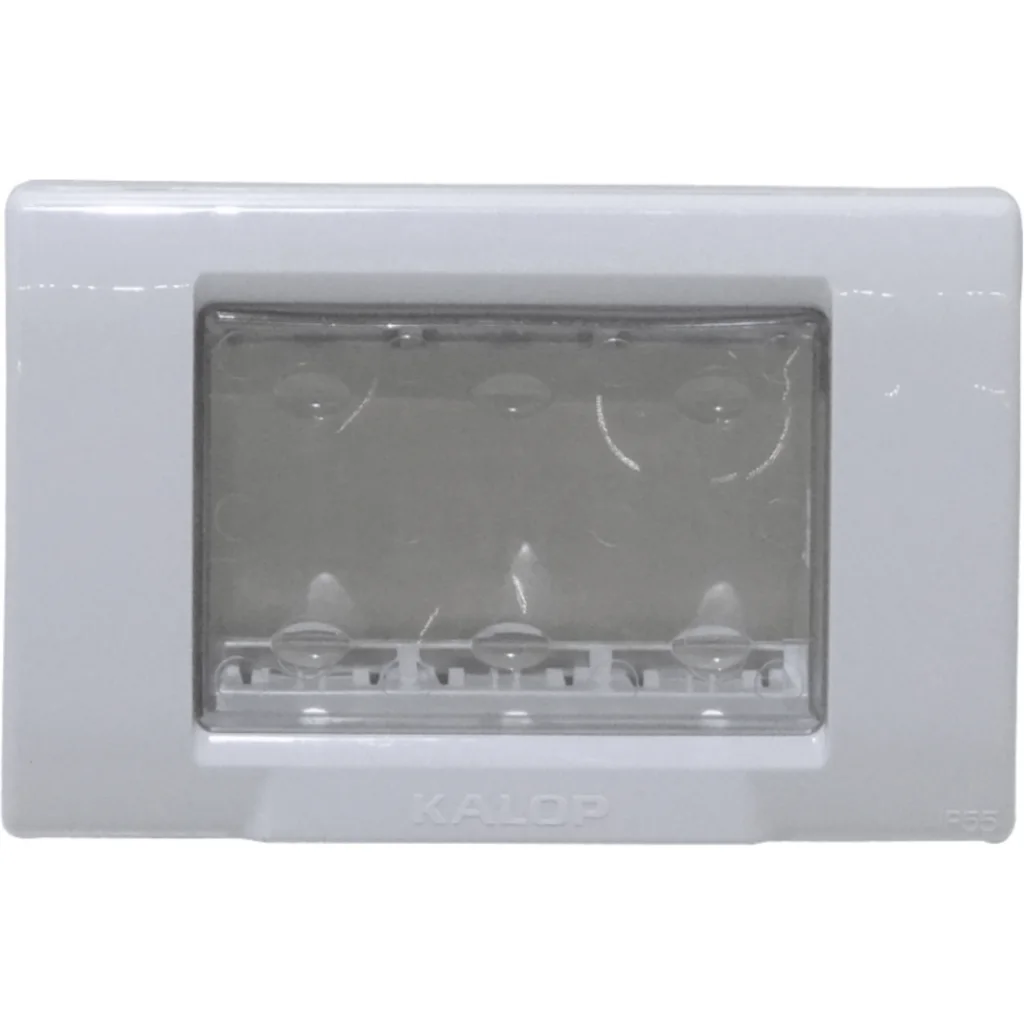 Imagen 3 de KALOP Tapa Exterior Porta 3-Modulos Gris IP55 3-Puestos Sigma KL42403