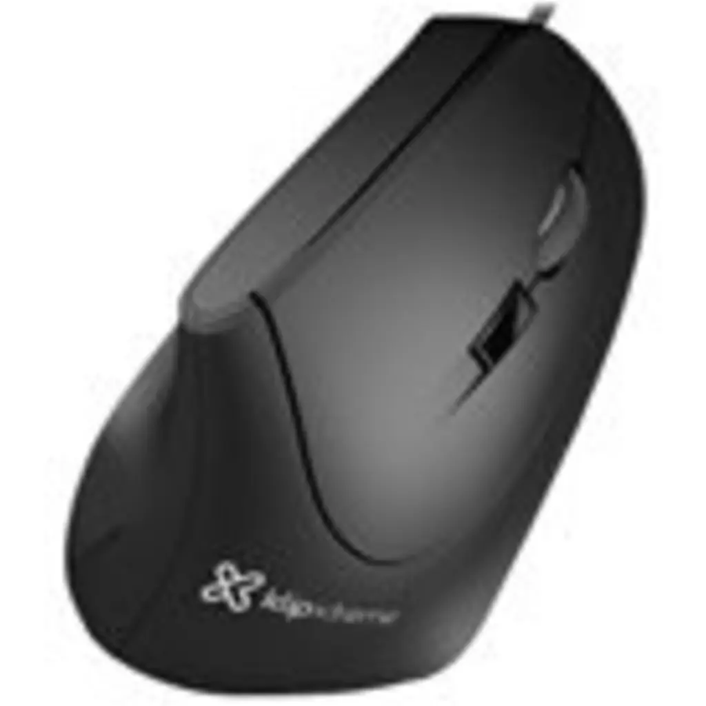 Imagen 15 de Mouse Ergonómico Alámbrico KlipX KMO-506 Óptico 1600dpi 6 Botones USB Negro