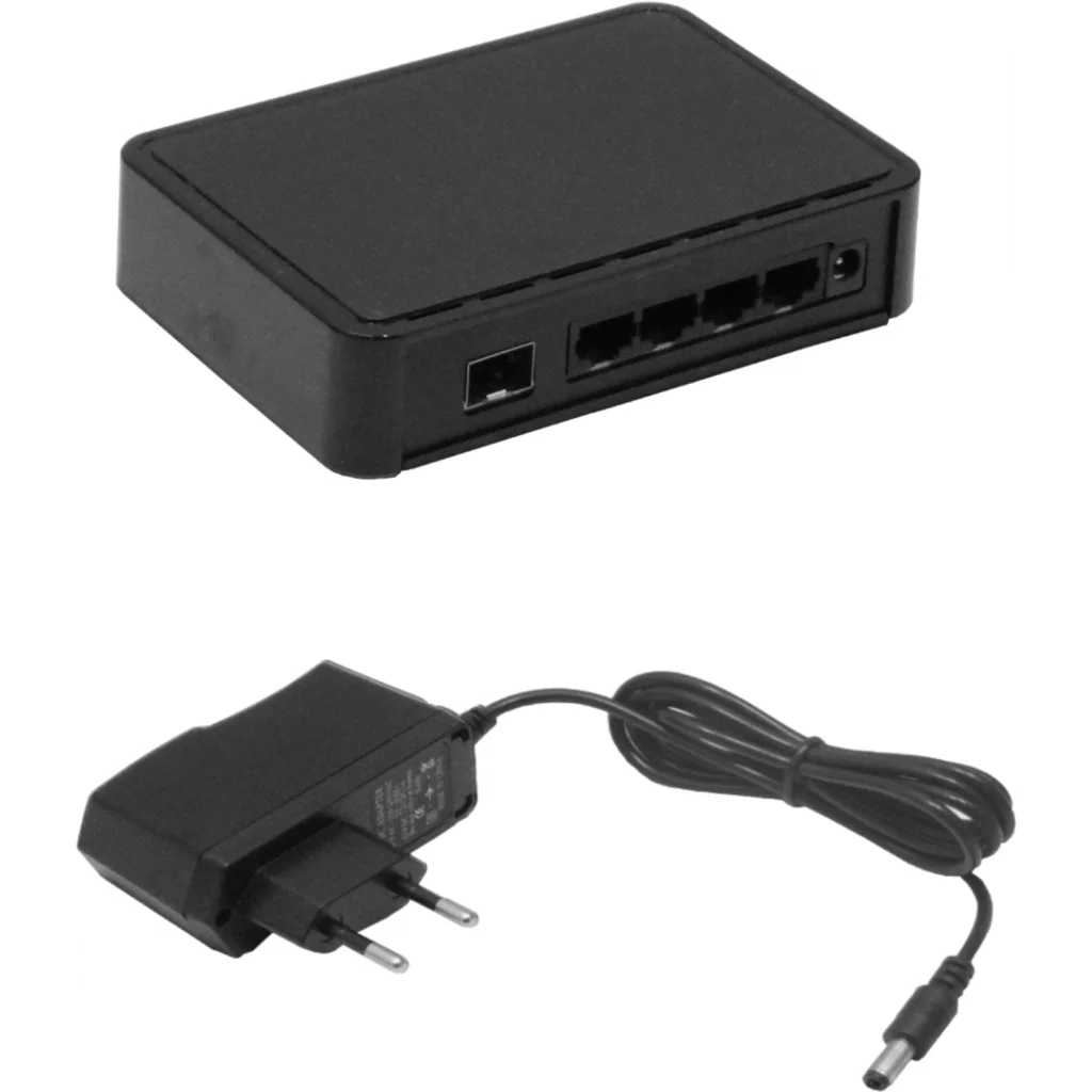 Imagen 5 de EUROLAN Switch Fibra 1-SFP 4-1000 no-Admin inc-12V 129x75x30mm
