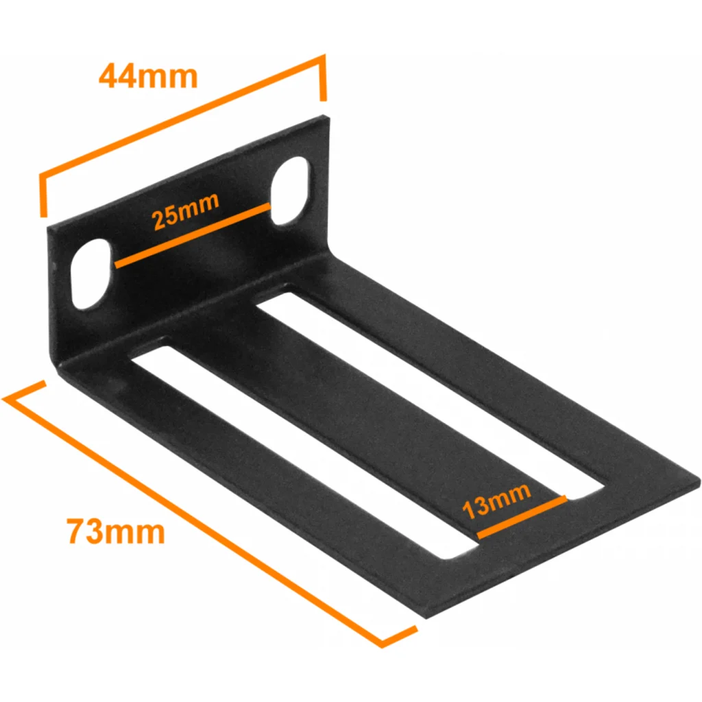 Imagen 2 de LINKMADE 44mm Aletas Orejas Alas p/Montar 1U en Rack 19 Pulgadas