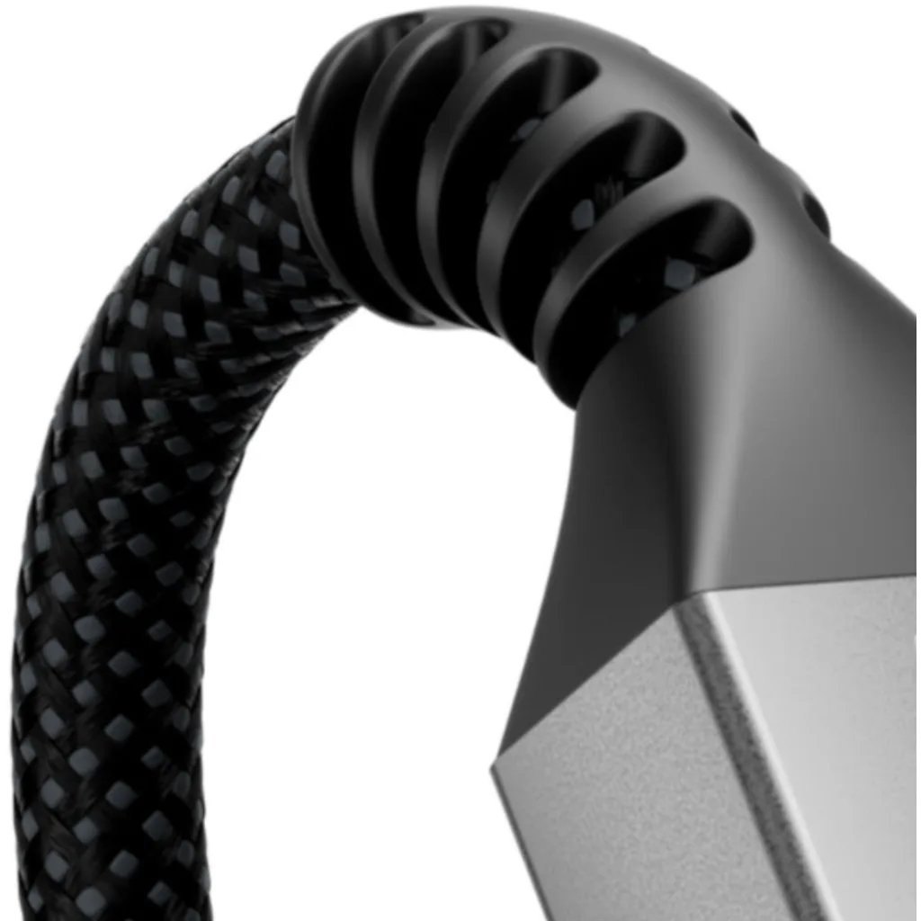 Imagen 3 de Klip Xtreme - USB cable - 24 pin USB-C - 9 pin USB Type A - 1 m - Black - 30W Braided Fast charging
