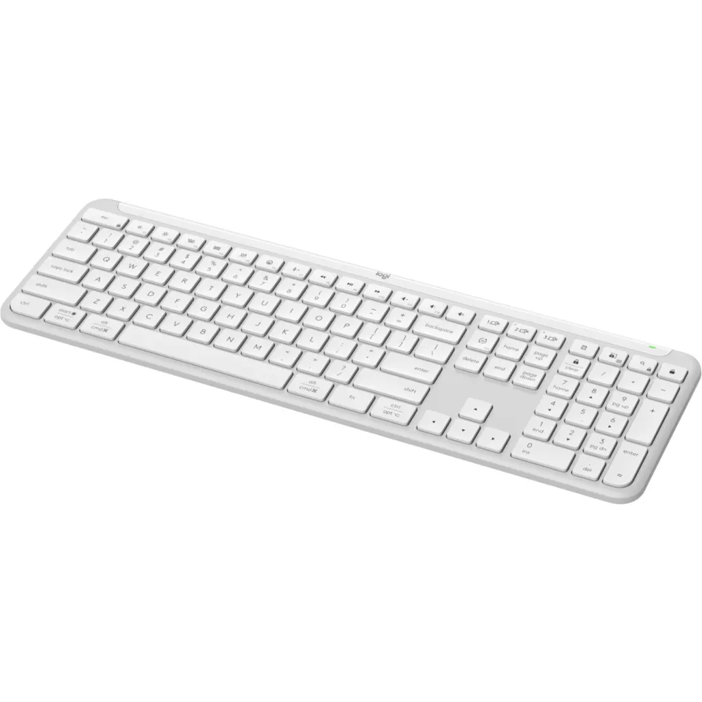 Imagen 2 de Teclado Inalámbrico Logitech Signature Slim K950, RF/BT QWERTY Español Blanco