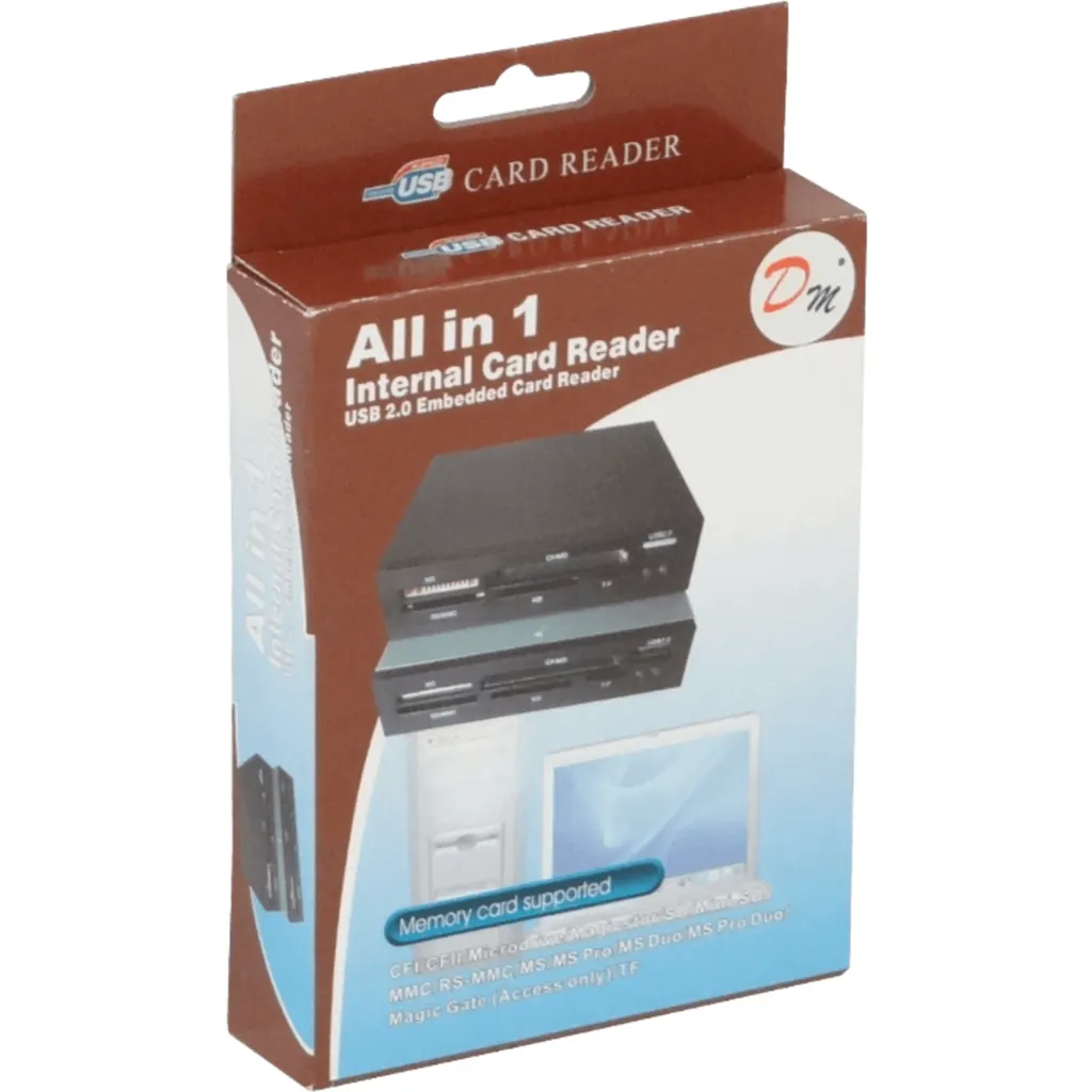 Lector Grabador Memorias interno PC SD MMC MS CF MD XD T-F USB-AH