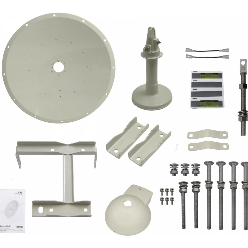 Imagen 1 de UBIQUITI 26dBi 7o 648mm 3,3-3,8GHz 2x2 2-RPSMA Antena Rocket Dish 3GHz