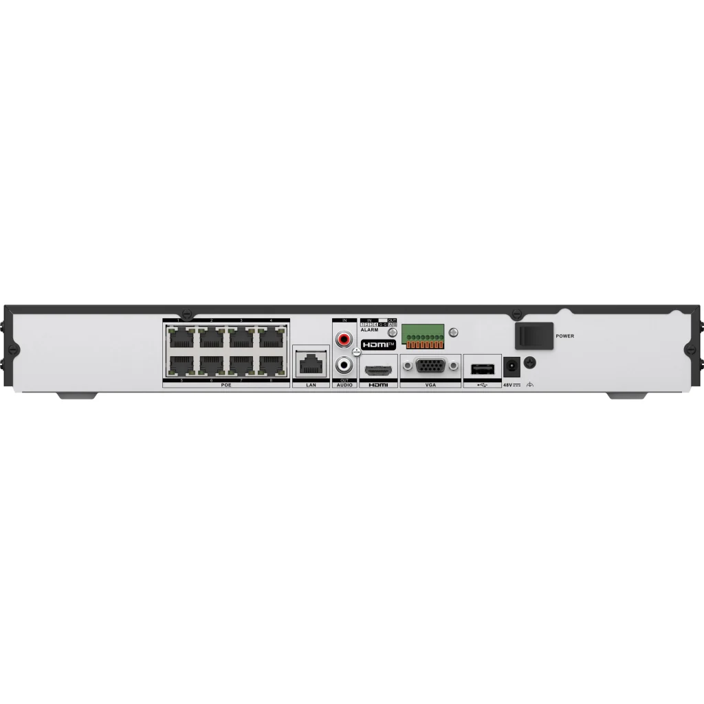 Imagen 4 de NVR Hikvision 8ch POE Capacidad 2HDD AcuSense 80Mbps 4K H265