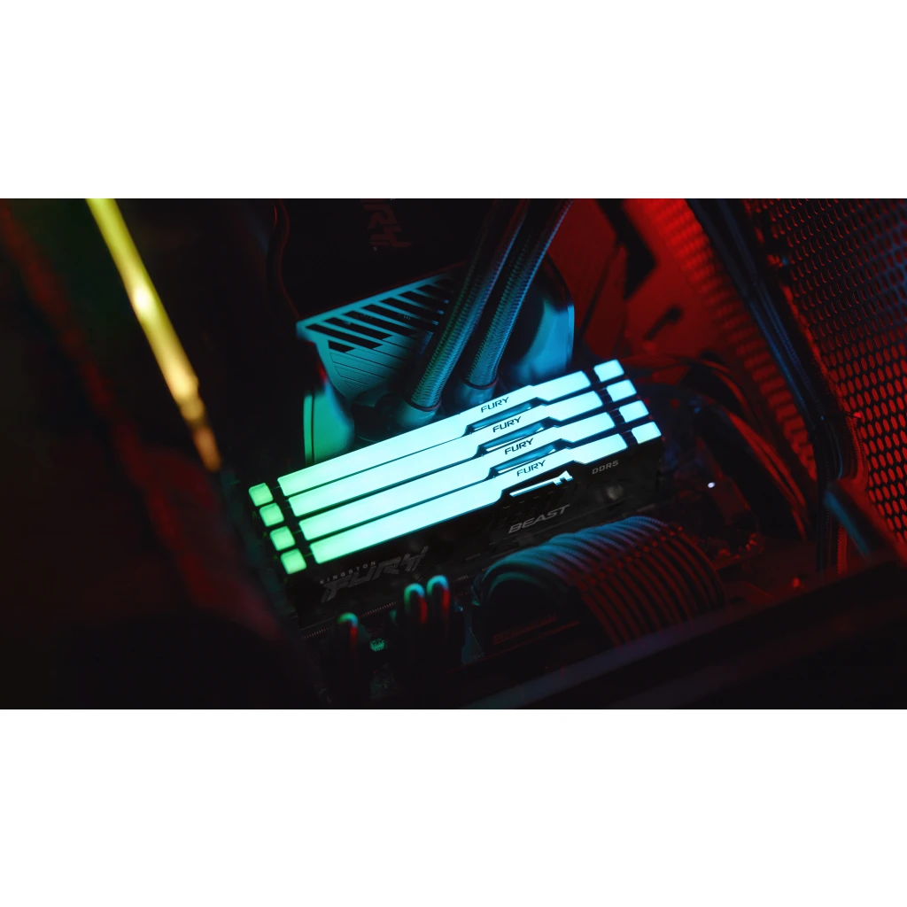 Imagen 14 de Memoria RAM 16GB DDR5 6400MHz DIMM CL32 1.4v 288p Kingston FURY Beast RGB Expo 