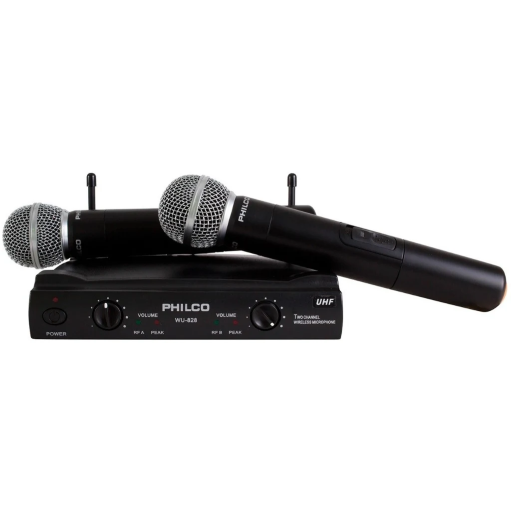 Imagen 3 de SET 2 MICROFONOS INAL. UHF PHILCO