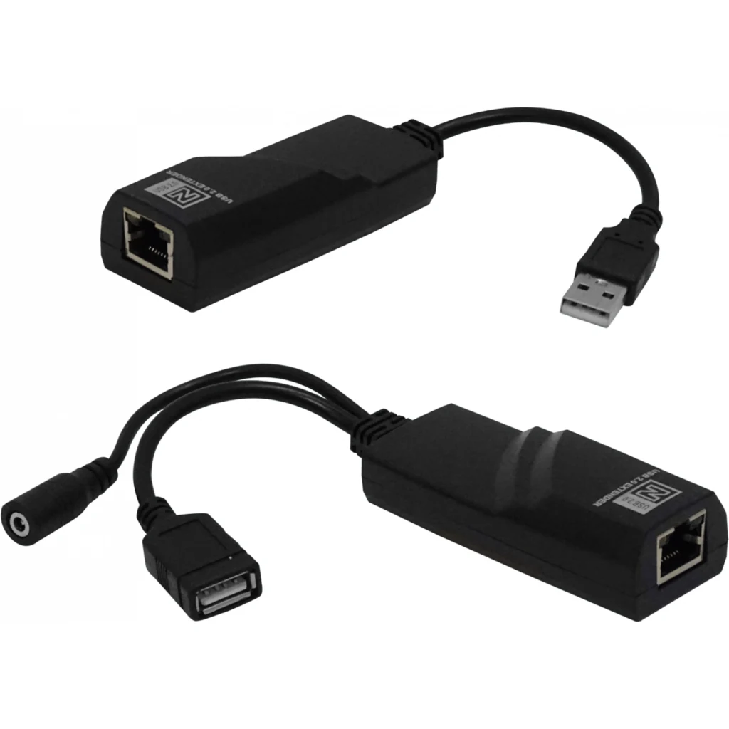 Imagen 4 de Extensión Activa USB 2.0 UTP Cat5 Cat6 50-100mt Inc. 5V/1A A-M A-H