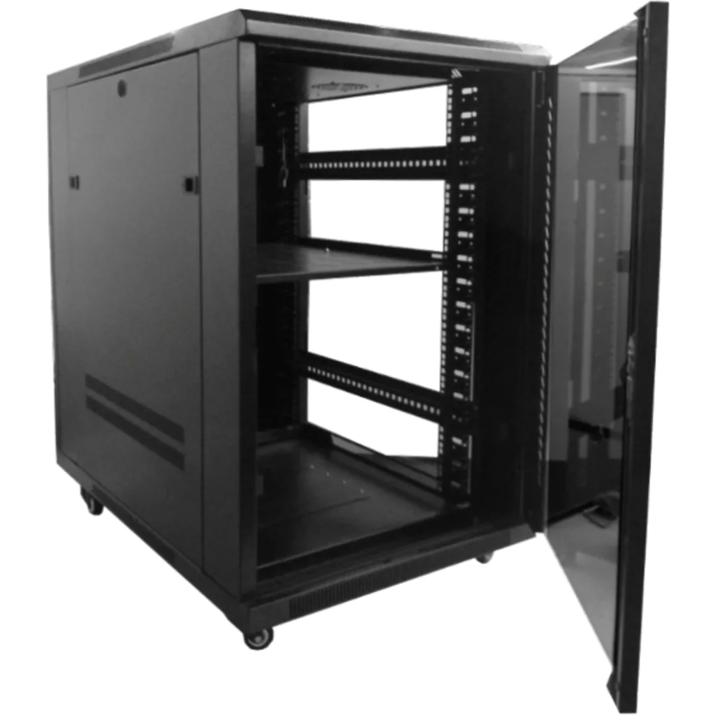 Imagen 5 de Rack Piso Linkmade 18U 90cm fondo  C/PDU-VENT NEGRO
