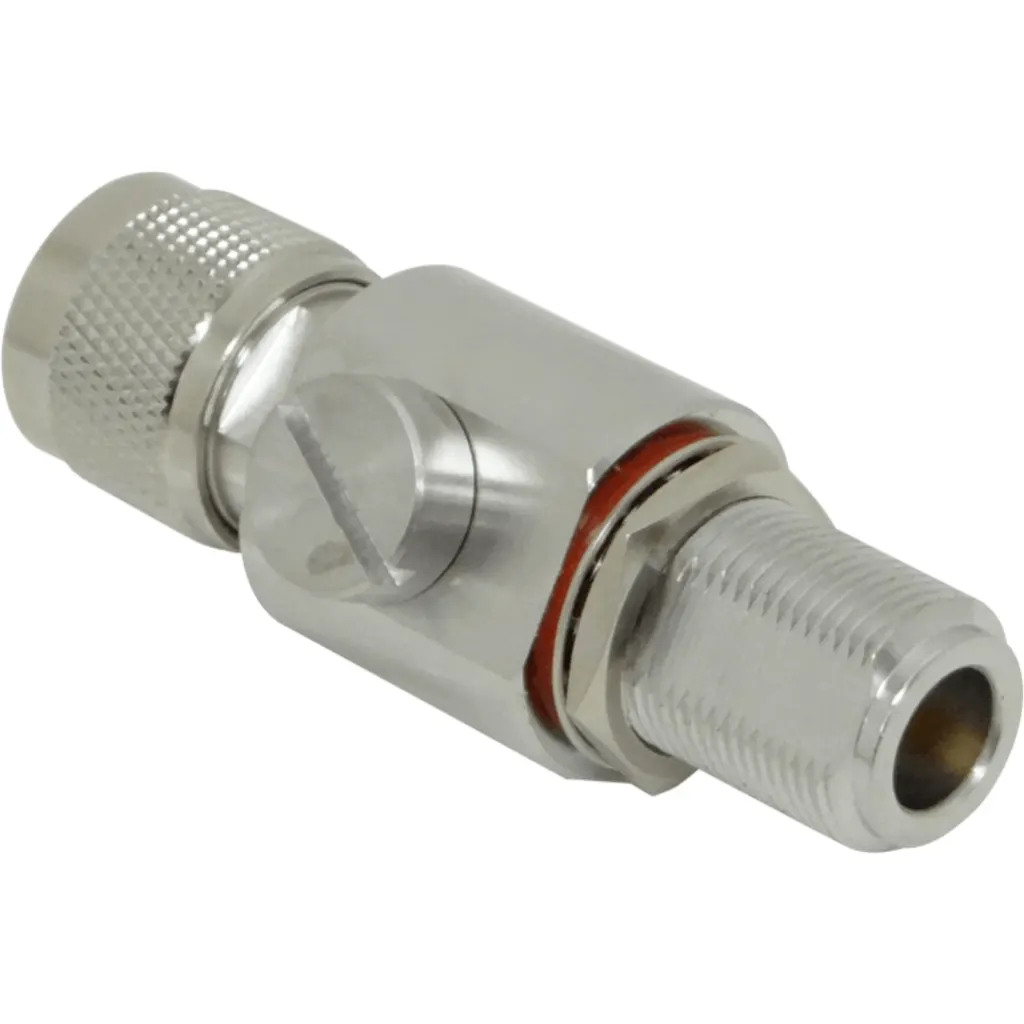 Imagen 1 de Protector Pararrayo N-M N-H 0-6GHz 50ohm IP67 Surge Largo-7cm Sobreten