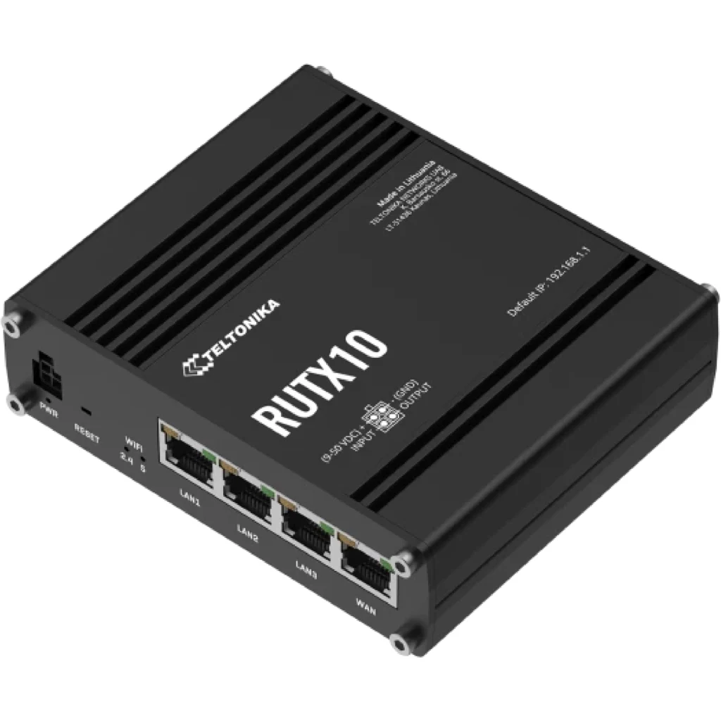 Imagen 1 de Router Teltonika RUTX10, WiFi AC Dual Band 4*Gigabit Bluetooth LE Gestion Prof.