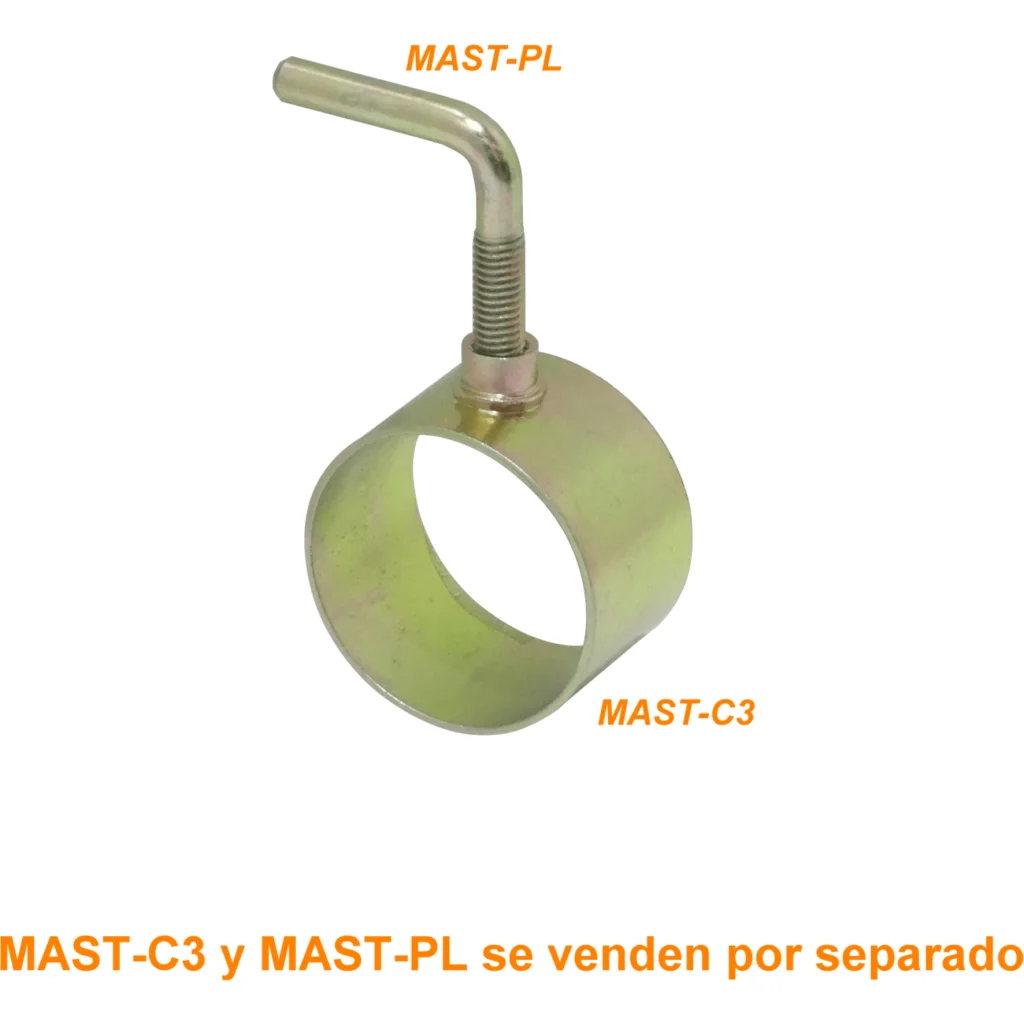 Base para tubo de 45mm req/MAST-PL Fijacion Mastil Telescopico