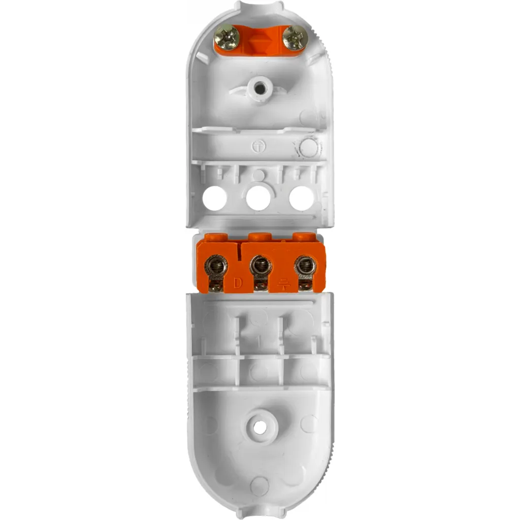 Imagen 2 de KALOP 2P+T Blanco 10A SEC-60477 Enchufe Macho Volante c/Tierra KL44404