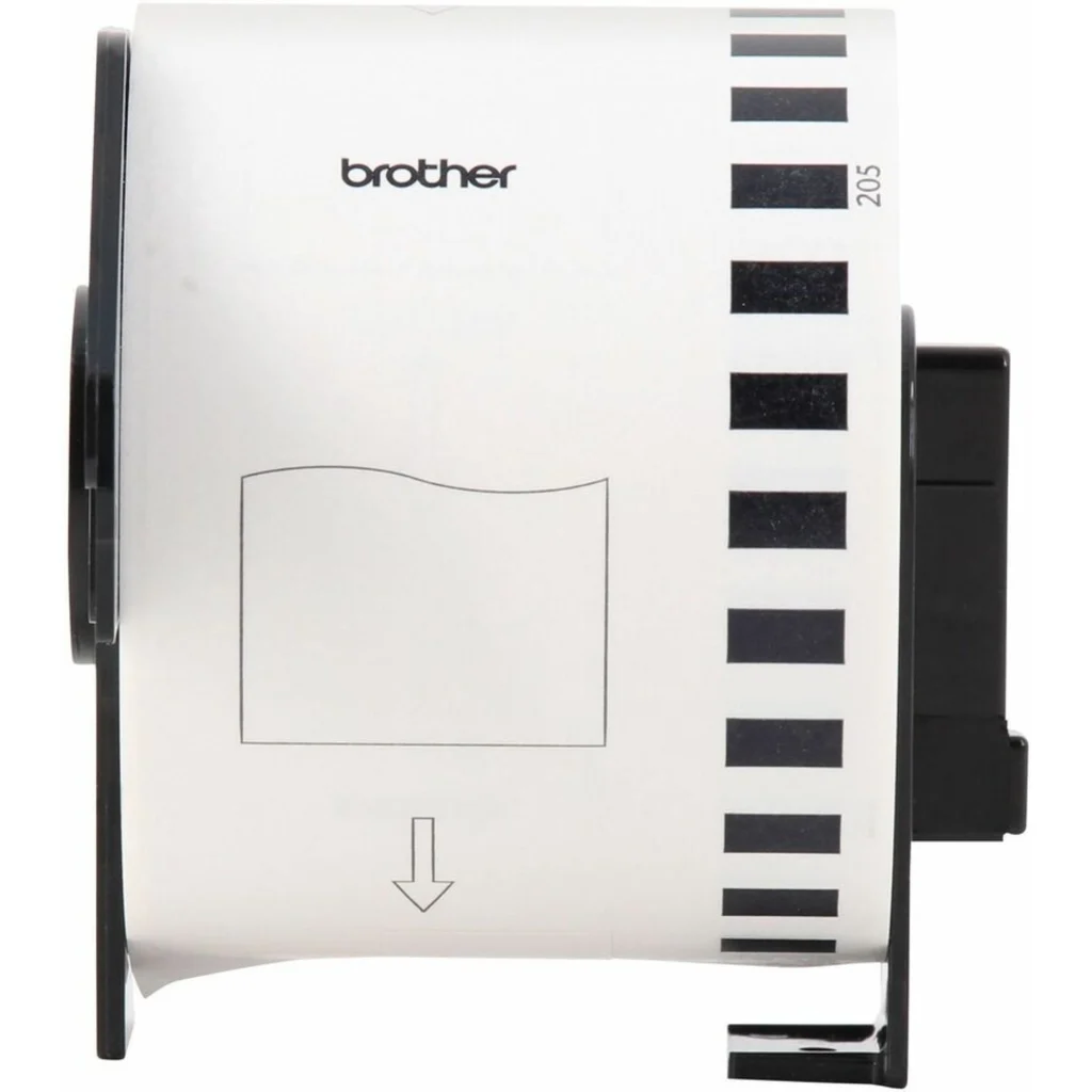 Imagen 2 de Cinta Rotuladora Brother Blanca-Texto Negro DK-2205 62mm / 30,48m (Ancho/Largo)