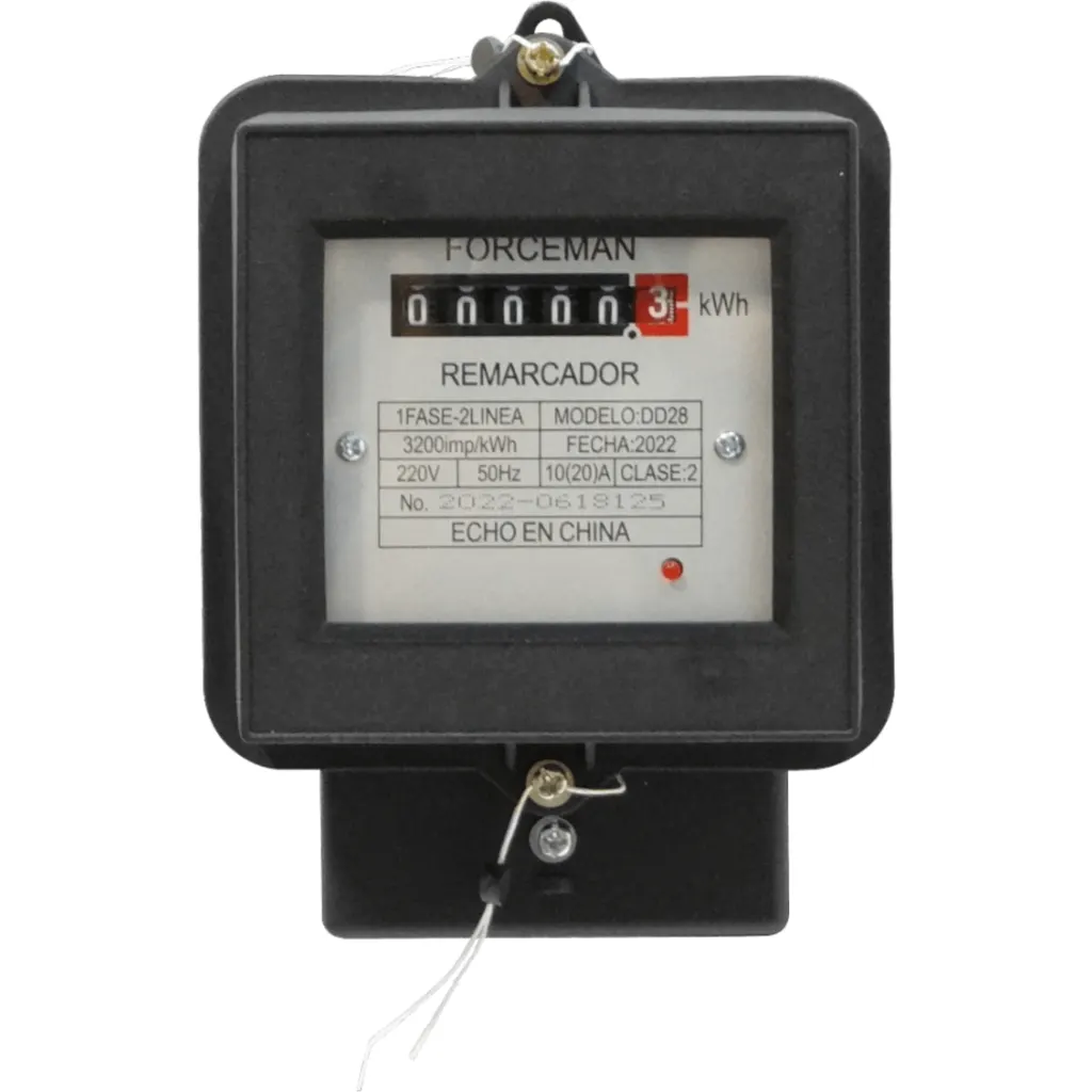 Imagen 4 de Remarcador kWh 1-Fase 50Hz 20A Medidor de Consumo Electrico