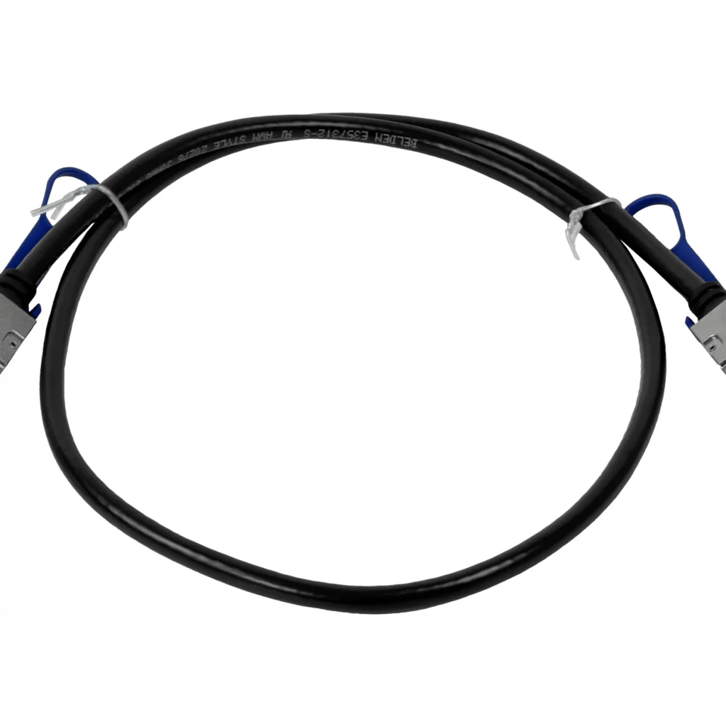 Imagen 2 de MIKROTIK 1mt QSFP28-100G Cable Directo Backbone DAC Cobre 30AWG PVC