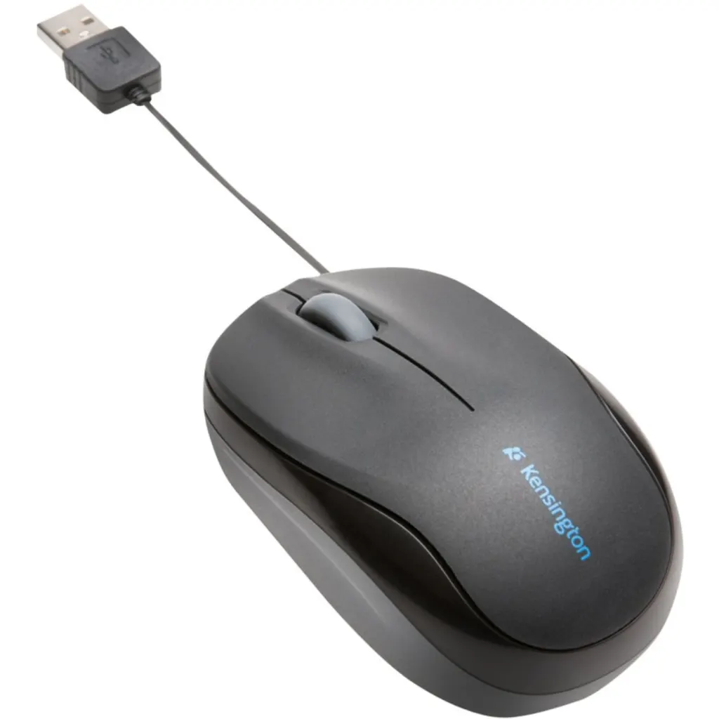 Imagen 1 de Mouse Alámbrico Kensington Pro Fit Cable Retractil Óptico 2 botones USB Negro (Reacondicionado)