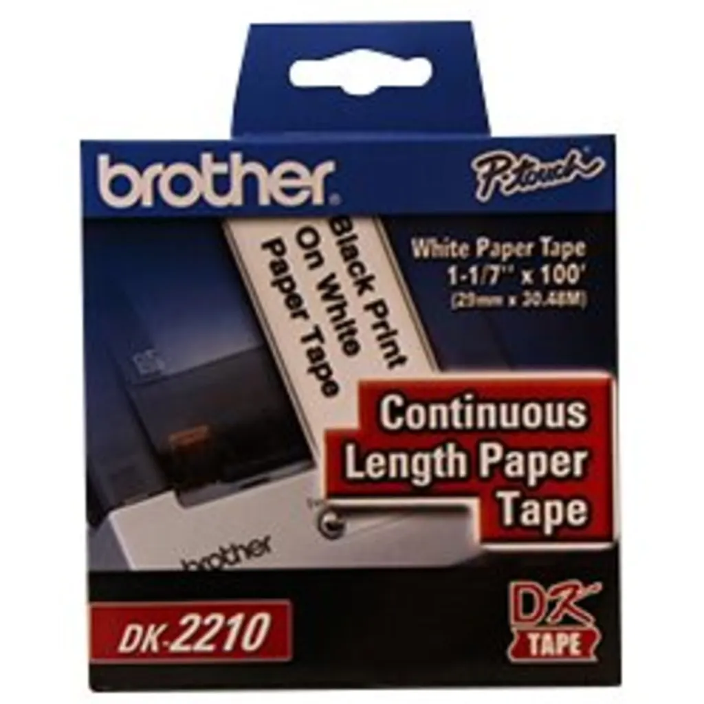Imagen 2 de Cinta Papel Térmico Brother DK2210, 29mm*30.48mts Colr Blanco