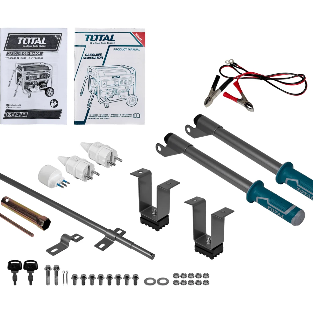 Imagen 3 de TOTAL 5000W Generador electr a gasolina Tanque-25L 220VAC TP155001