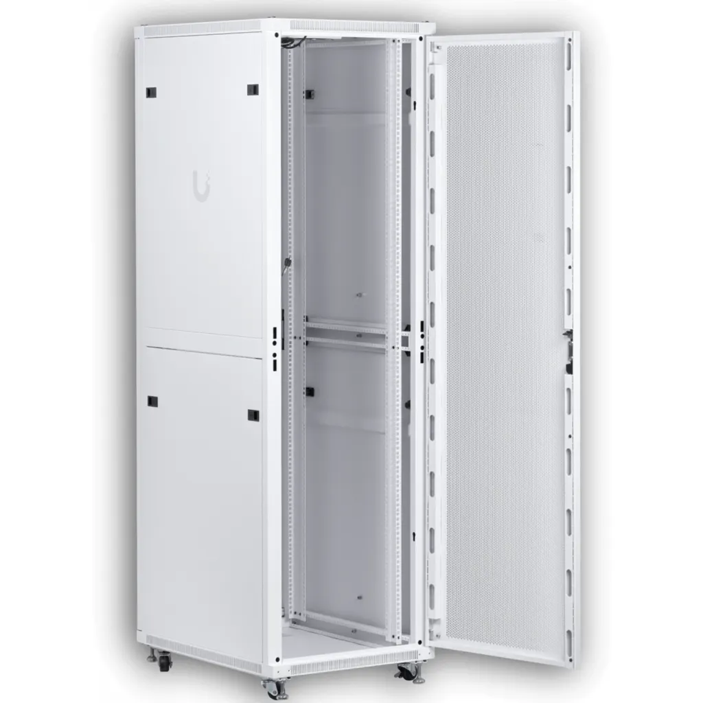 Imagen 4 de UBIQUITI Microperforada 42U 800mm 80cm-Fondo Rack Blanco Ventilador