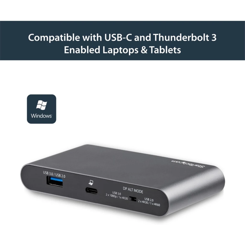 Imagen 5 de Docking Station StarTech Host USB-C, 4K 2*DP USB2.0 USB-A3.0 USB-C LAN p/2 Monit