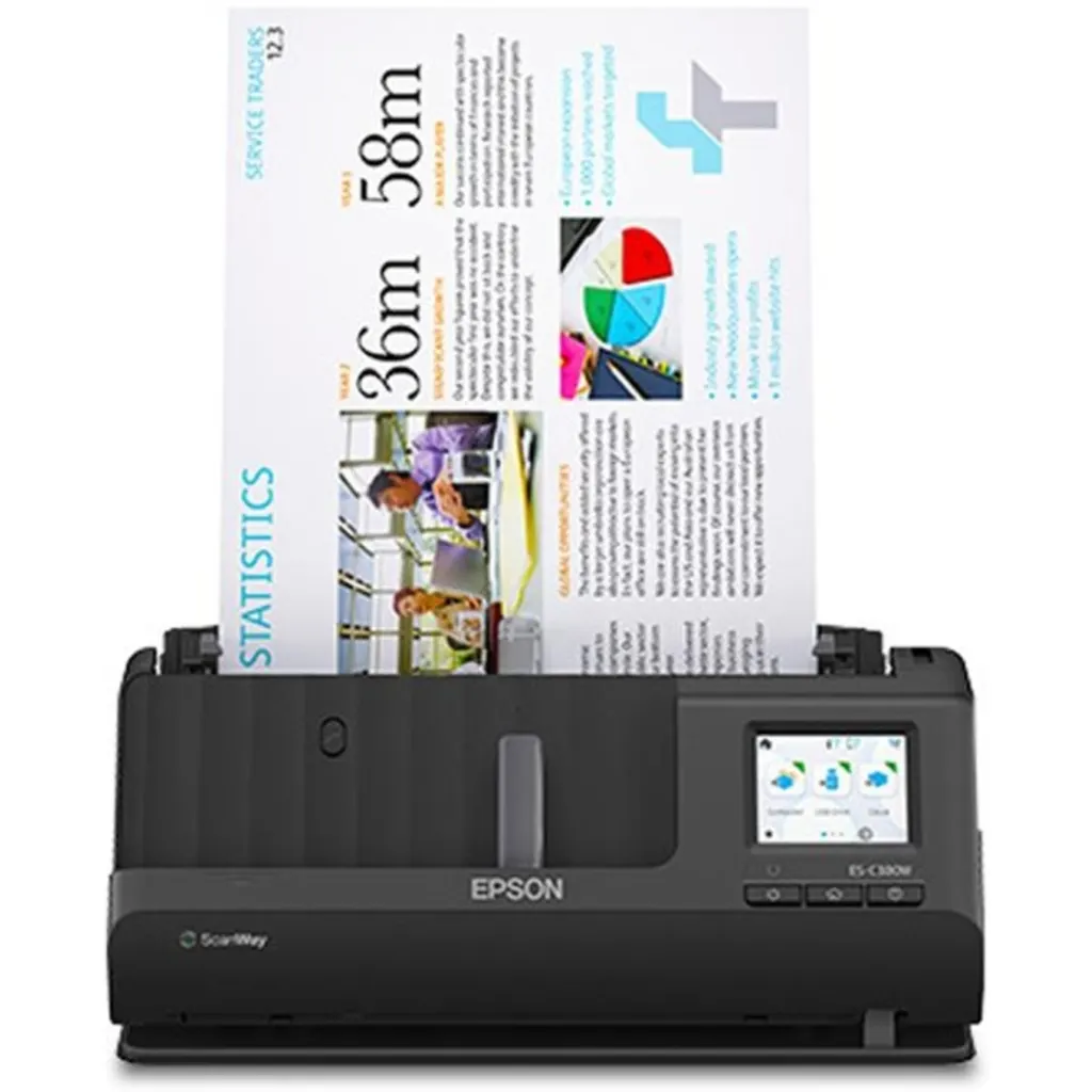 Escáner de Escritorio Epson WorkForce ES-C380W WiFi USB 2.0