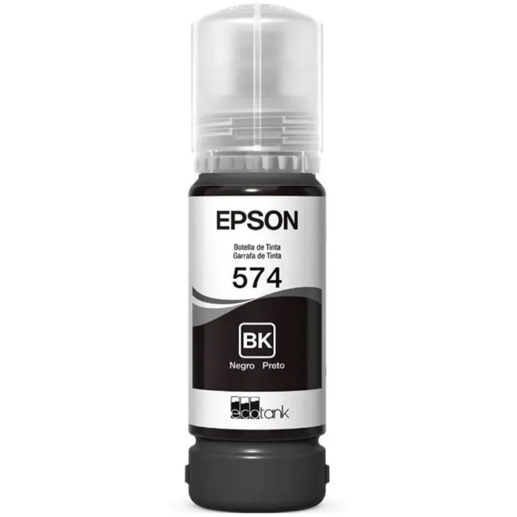 Imagen 1 de Botella de Tinta Epson T574 Negra, EcoTank L8050/L18050, 7.300 Páginas 70ml 
