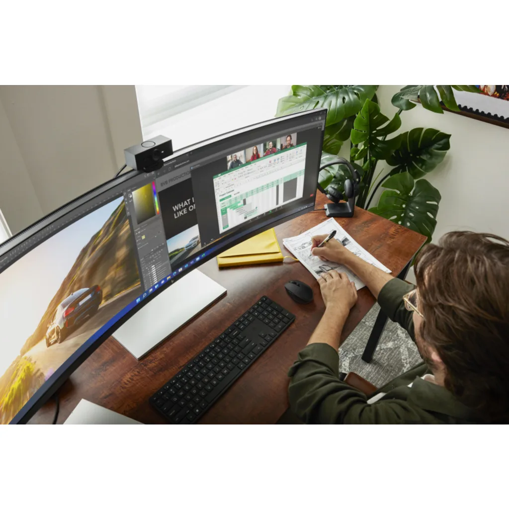 Imagen 17 de Monitor Curvo HP E45C G5 45" VA DQHD 5120*1440 DP HDMI USB-C LAN 3 ms GtG