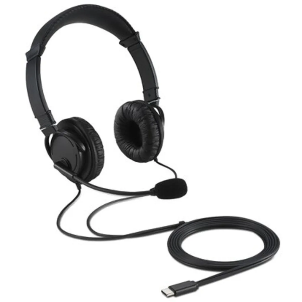 Imagen 1 de Audífonos Alámbricos Kensington Con Micrófono HiFi Conector USB-C Color Negro