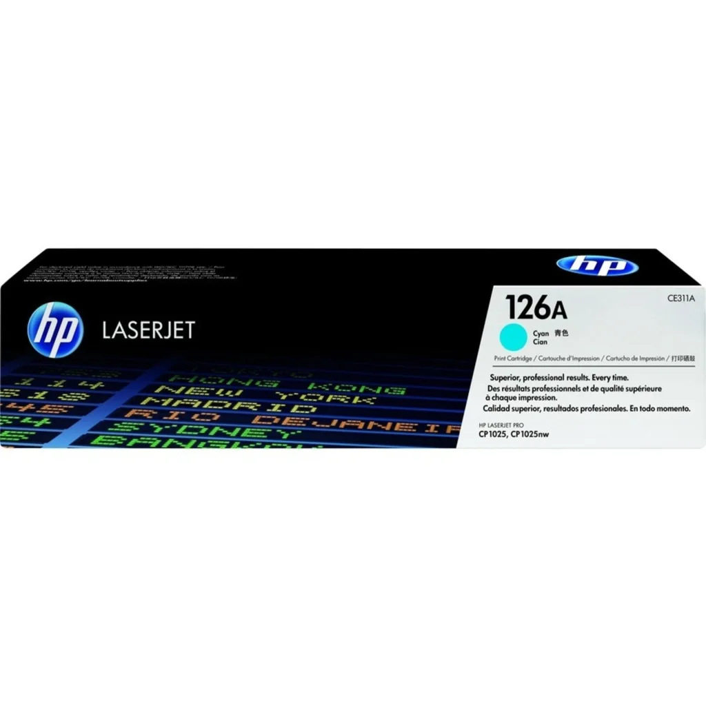 Toner HP 126A Cyan para LaserJet Pro M175a/M175nw/CP1025nw/M175nw, 1000Páginas