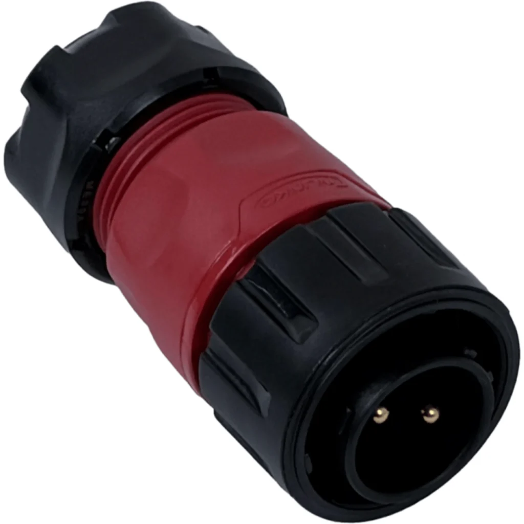 2-Pin Macho 2,5-4mm2 20A Conector Circular YM-20 Soldable IP67