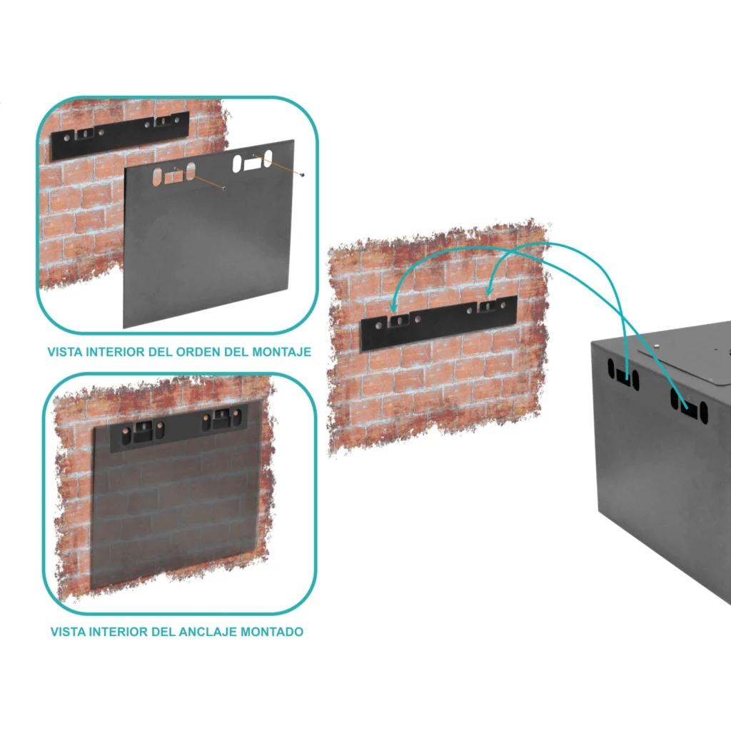 Imagen 1 de Gabinete Linkmade RK12-4L 45 cm Fondo 12U Rack Pared Color Negro 
