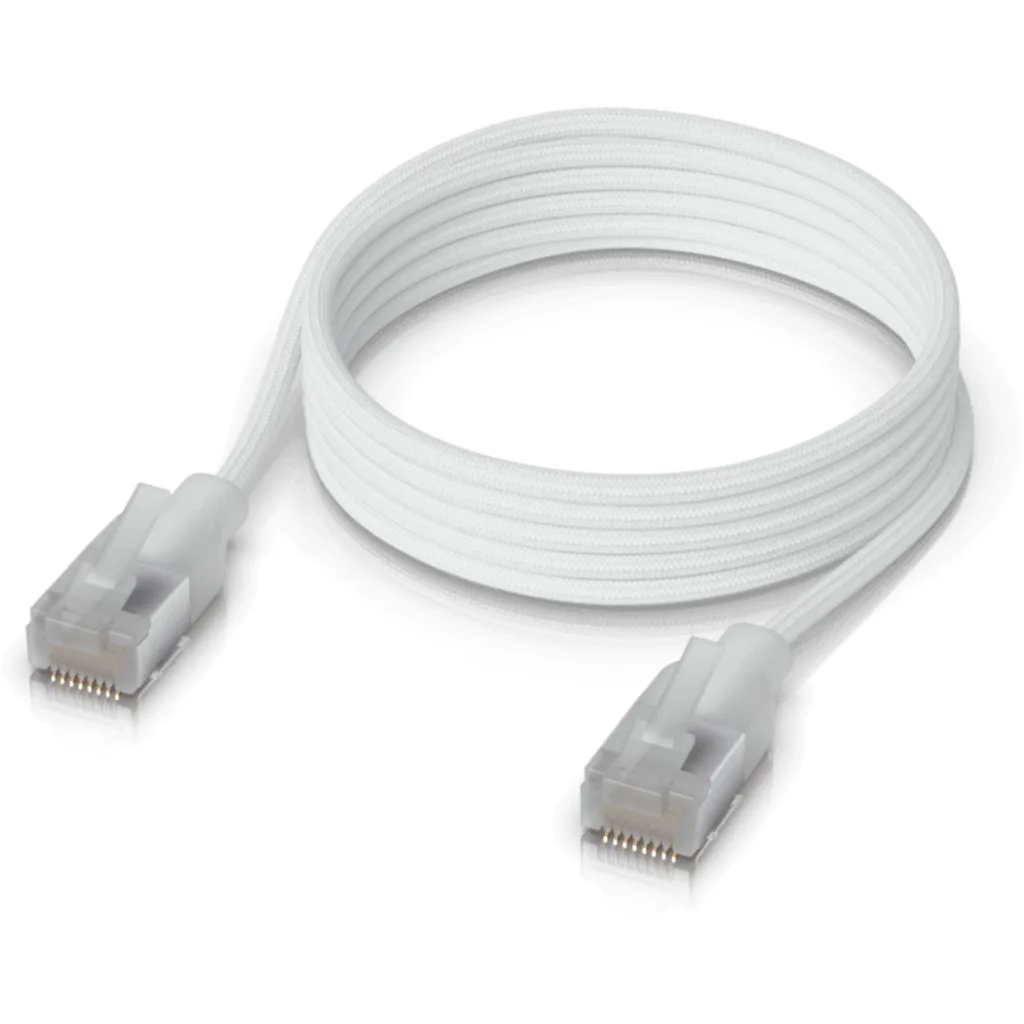 Imagen 1 de UI 1mt Cable Etherlighting Blanco Cat6a UACC-CABLE-PATCH-EL-C6A-1M-W