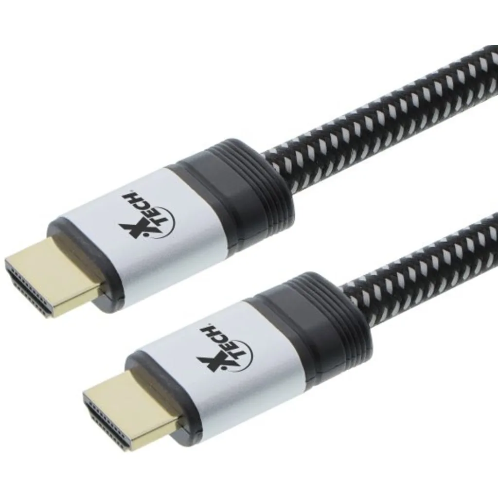 Imagen 3 de Cable HDMI v2.0 M/M 2160p 60Hz 30A Trenzado Alta veloc 1.8mts Negro - Xtech