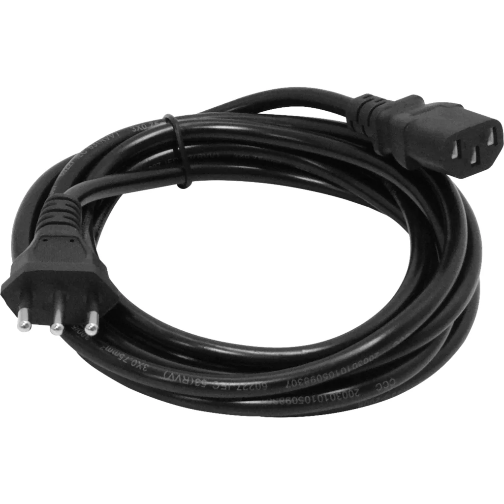 Imagen 2 de Cable de Poder 3x0, 75mm2 CHILE-C13 6A Longitud 3 mts -  nacional