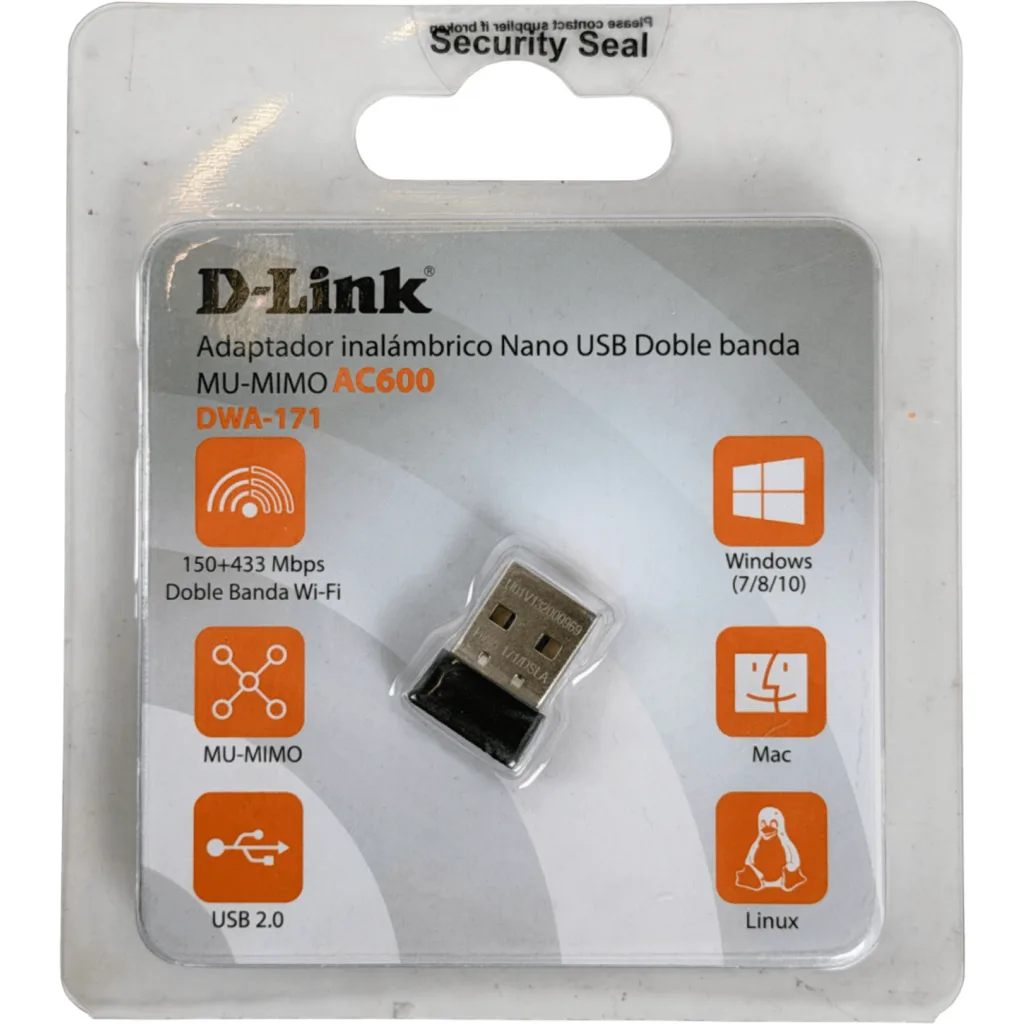 Imagen 2 de Adaptador Inalámbrico D-Link WiFi USB DWA-171 AC Dual Band 2.4 - 5 GHz