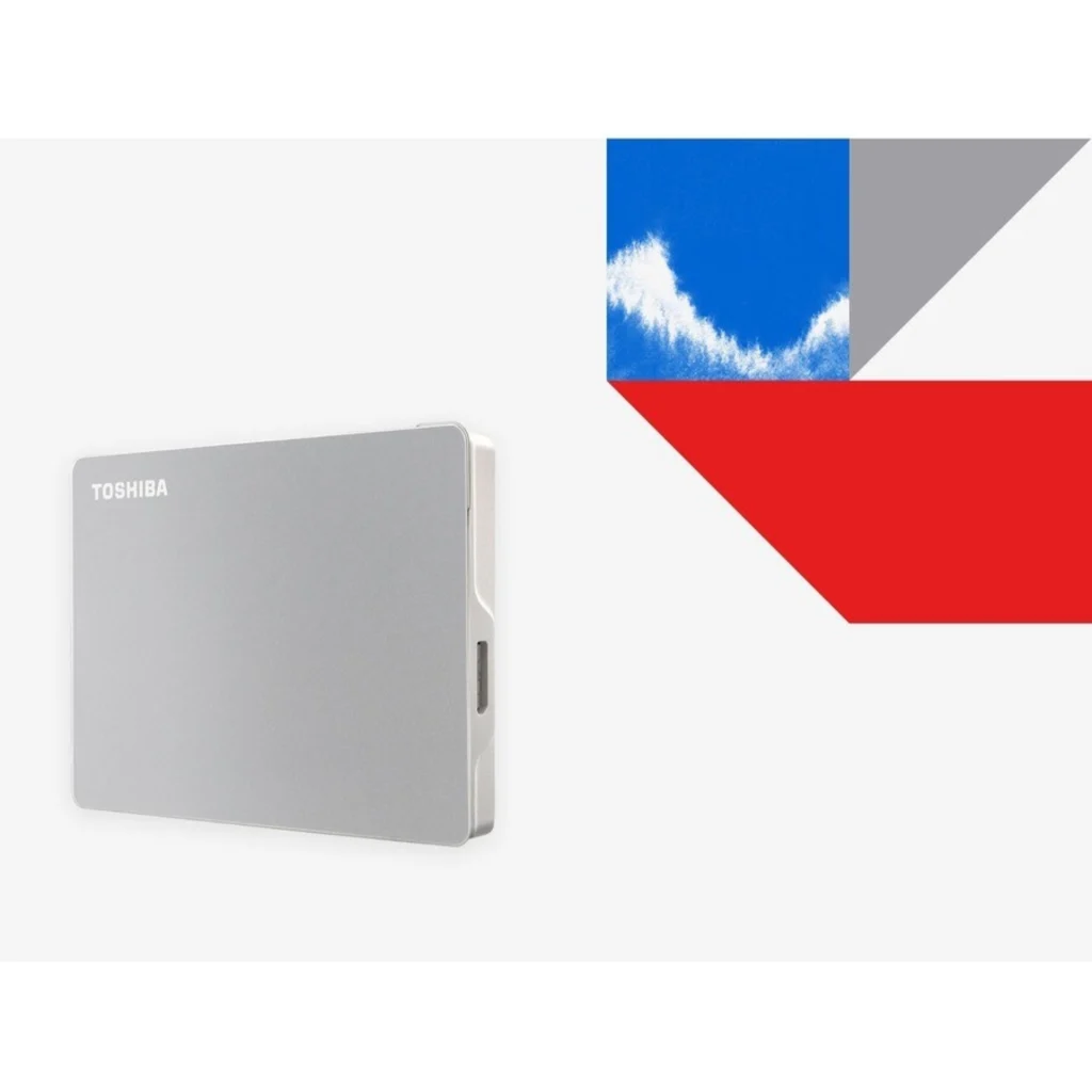 Imagen 2 de Disco Duro Externo Toshiba Canvio Flex 2TB 2.5" 5000rpm USB-C Lect 5000MBs Plata (Nuevo, Caja Abierta)