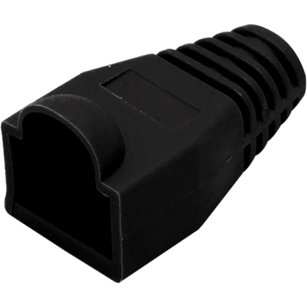 Imagen 1 de BOLSA-100-UNIDADES CAPUCHON P/RJ45 LINKMADE NEGRO