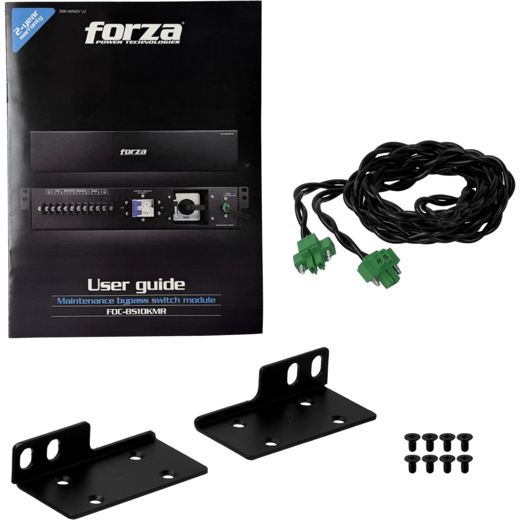 Imagen 3 de FORZA bypass 1-Fase 63A Conmutador Manual Rack 2U para/UPS 6/10KVA