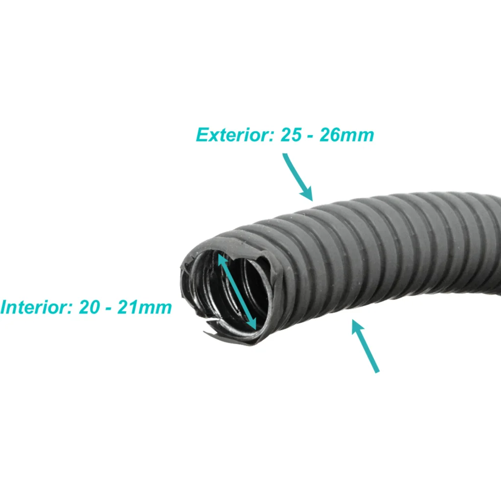 25mm Rollo-50mts Conduit Flexible Metalico Cubierto-PVC 3/4-Pulg PCFC