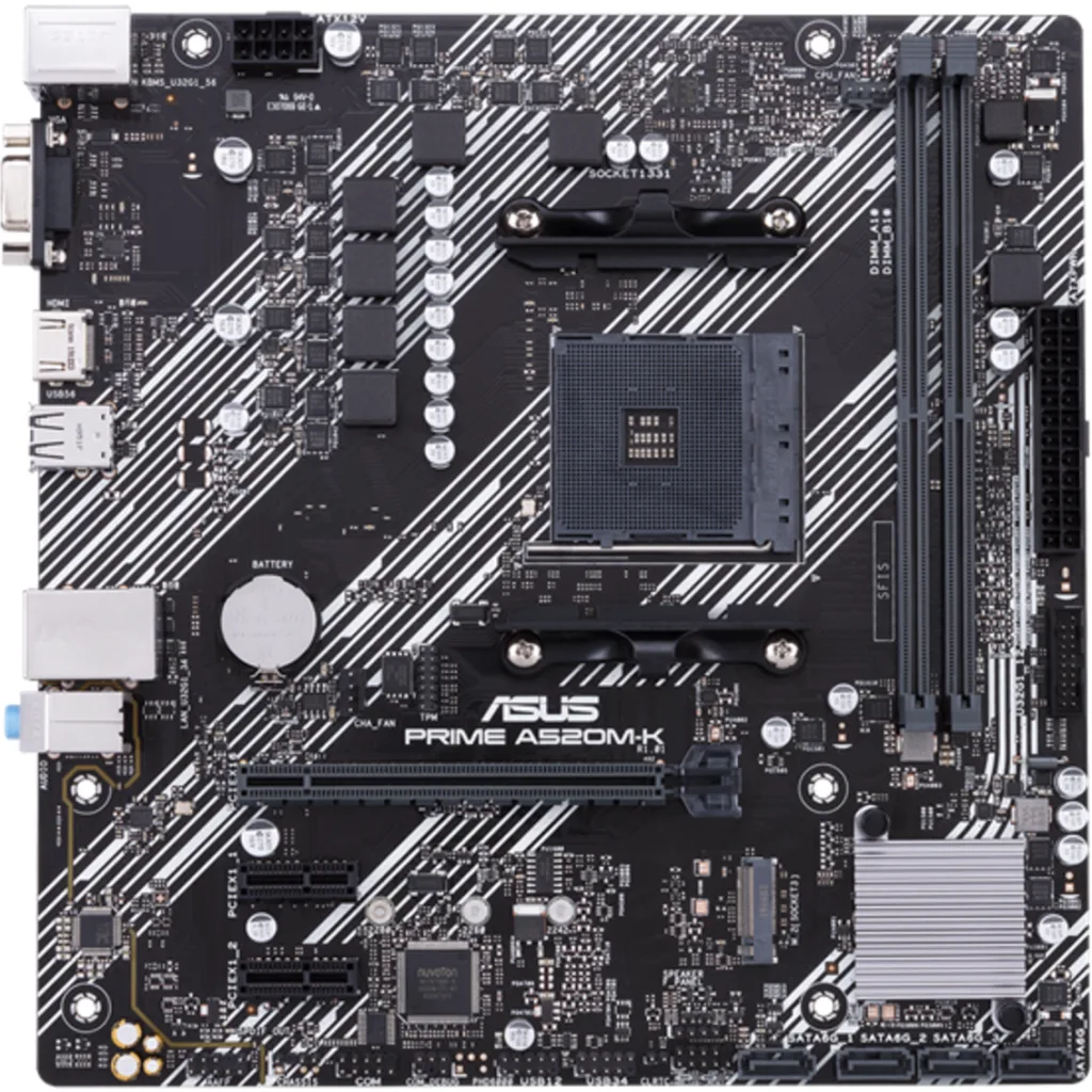 PRIME A520M-K mATX +2GLN+U3.2+M2 SATA6+4